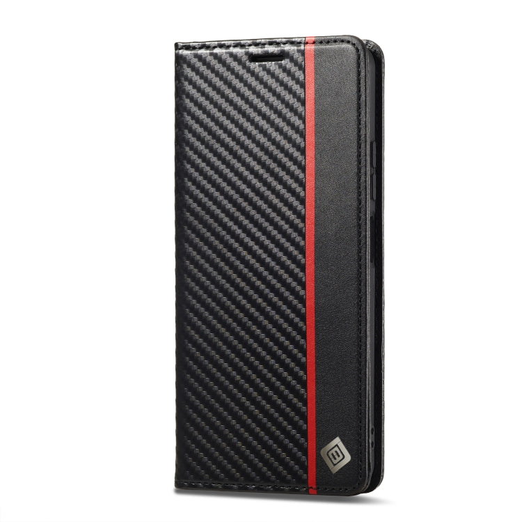 For Xiaomi Poco X5 Pro/Redmi Note 12 Pro 5G LC.IMEEKE Carbon Fiber Texture Flip Leather Phone Case(Vertical Black) - free shipping - PMC TechLife - Order now!