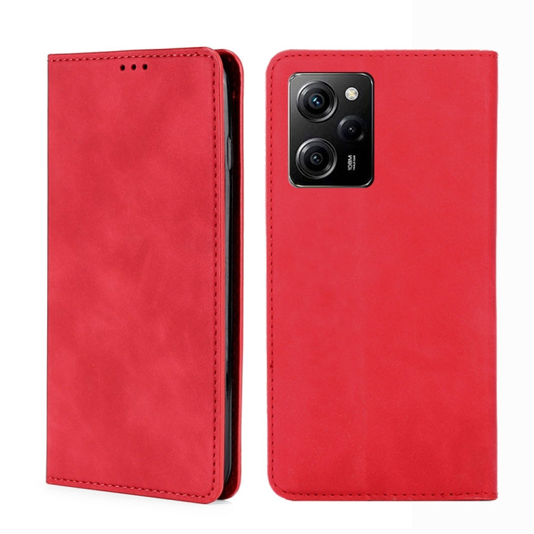 For Xiaomi Poco X5 Pro / Redmi Note 12 Pro Speed Skin Feel Magnetic Horizontal Flip Leather Phone Case(Red) - free shipping - PMC TechLife - Order now!