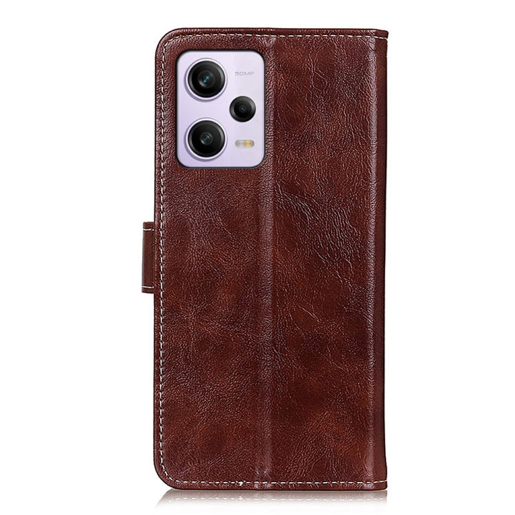 For Xiaomi Redmi Note 12 Pro+ 5G Retro Crazy Horse Texture Flip Leather Phone Case(Brown) - free shipping - PMC TechLife - Order now!