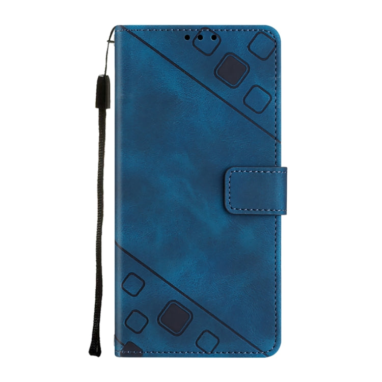 For Samsung Galaxy A13 5G /A04 4G/A04e Skin-feel Embossed Leather Phone Case(Blue) - free shipping - PMC TechLife - Order now!