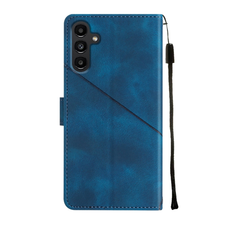 For Samsung Galaxy A13 5G /A04 4G/A04e Skin-feel Embossed Leather Phone Case(Blue) - free shipping - PMC TechLife - Order now!