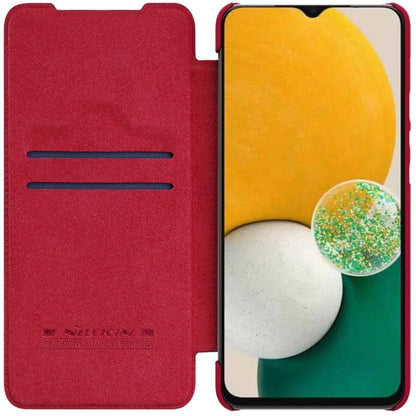 For Samsung Galaxy A14 5G NILLKIN QIN Series Crazy Horse Texture Leather Case(Red) - Galaxy Phone Cases by NILLKIN | Online Shopping South Africa | PMC Jewellery