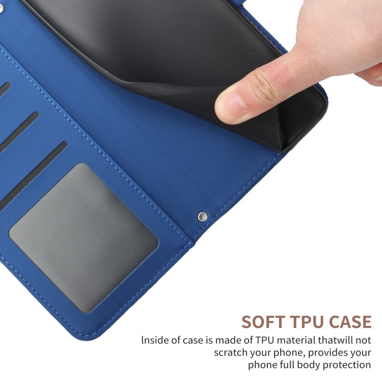 For Xiaomi 13 Lite HT03 Skin Feel Butterfly Embossed Flip Leather Phone Case(Blue) - free shipping - PMC TechLife - Order now!