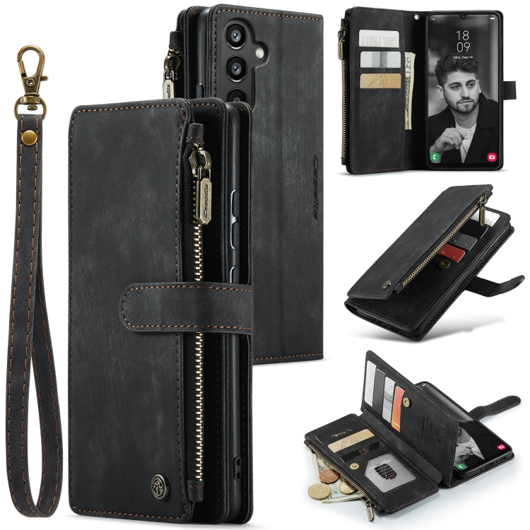 For Samsung Galaxy A34 5G CaseMe C30 Multifunctional Leather Phone Case(Black) - Galaxy Phone Cases by CaseMe | Online Shopping South Africa | PMC TechLife | Buy Now Pay Later Mobicred