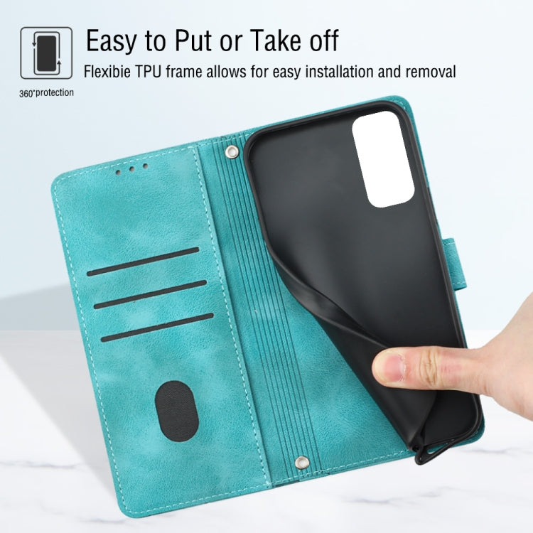 For Xiaomi Redmi Note 11s / 11 4G Skin-feel Embossed Leather Phone Case(Green) - free shipping - PMC TechLife - Order now!