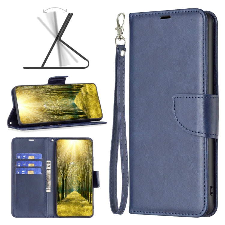 For Xiaomi Redmi 12 4G Lambskin Texture Pure Color Flip Leather Phone Case(Blue) - free shipping - PMC TechLife - Order now!
