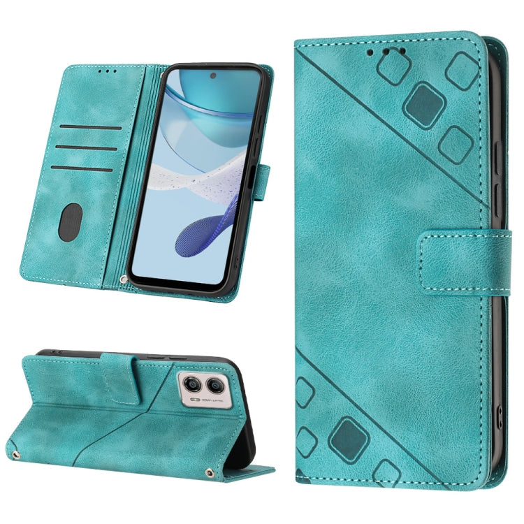 For Motorola Moto G53 5G Skin-feel Embossed Leather Phone Case(Green) - free shipping - PMC TechLife - Order now!