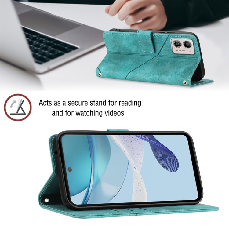 For Motorola Moto G53 5G Skin-feel Embossed Leather Phone Case(Green) - free shipping - PMC TechLife - Order now!