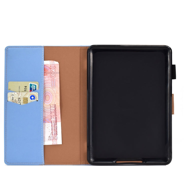 For Kindle Paperwhite 4 / 3 / 2 / 1 Solid Color Tablet PC Universal Magnetic Horizontal Flip Leather Case with Card Slots & Holder(Blue) - Amazon by PMC TechLife | Online Shopping South Africa | PMC TechLife | Buy Now Pay Later Mobicred