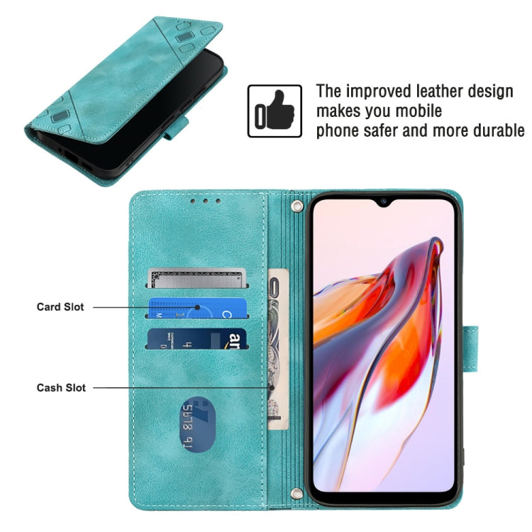 For Xiaomi Redmi 12C / 11A 4G Skin-feel Embossed Leather Phone Case(Green) - free shipping - PMC TechLife - Order now!