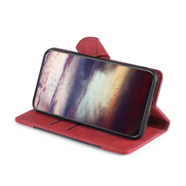 For Xiaomi Redmi 12C 4G Skin Feel Magnetic Buckle Leather Phone Case(Red) - free shipping - PMC TechLife - Order now!