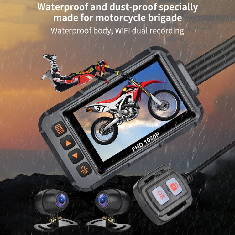 SE65 Dual 1080P Waterproof HD Motorcycle DVR, Support WiFi / GPS / Cycling Video - Electrical Instruments by PMC TechLife | Online Shopping South Africa | PMC TechLife | Buy Now Pay Later Mobicred