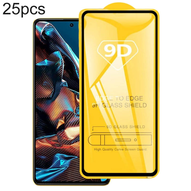 For Xiaomi Poco X5 Pro 25pcs 9D Full Glue Full Screen Tempered Glass Film - free shipping - PMC TechLife - Order now!