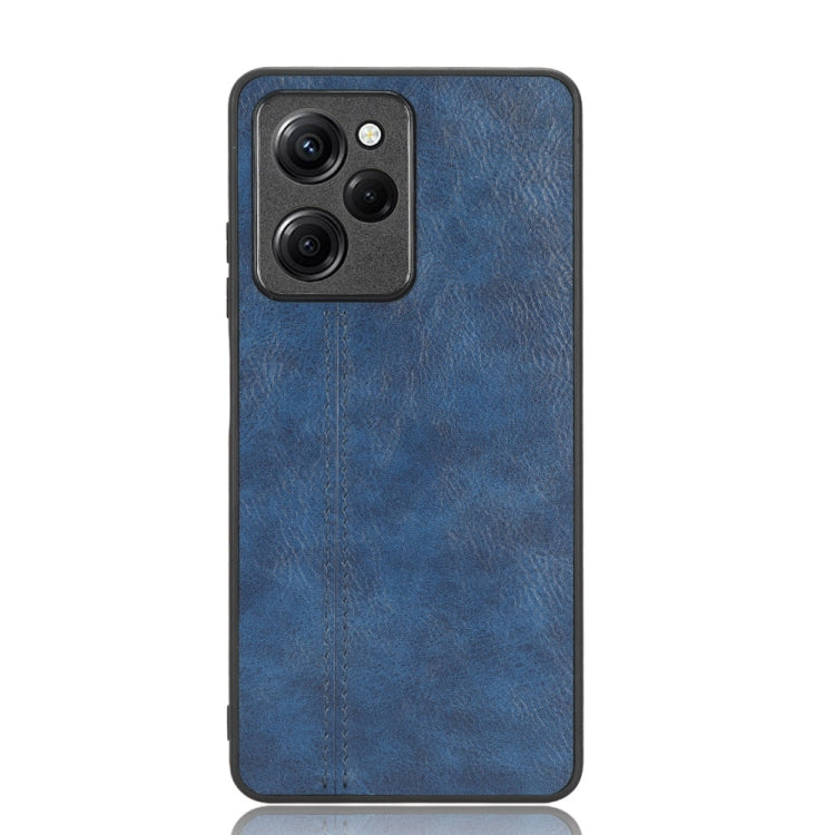 For Xiaomi Redmi Note 12 Pro Speed/Poco X5 Pro 5G Sewing Cow Pattern Skin PC + PU + TPU Phone Case(Blue) - free shipping - PMC TechLife - Order now!