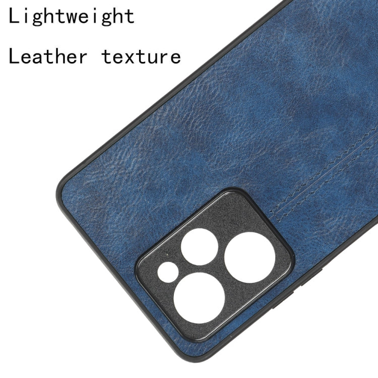 For Xiaomi Redmi Note 12 Pro Speed/Poco X5 Pro 5G Sewing Cow Pattern Skin PC + PU + TPU Phone Case(Blue) - free shipping - PMC TechLife - Order now!