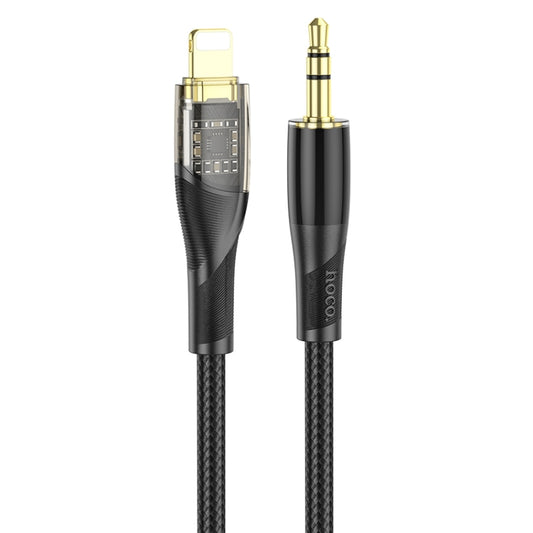 hoco UPA25 Transparent Exploration Version 8 Pin Digital Audio Conversion Cable, Length: 1m(Black) - Video & Audio Cable by hoco | Online Shopping South Africa | PMC Jewellery