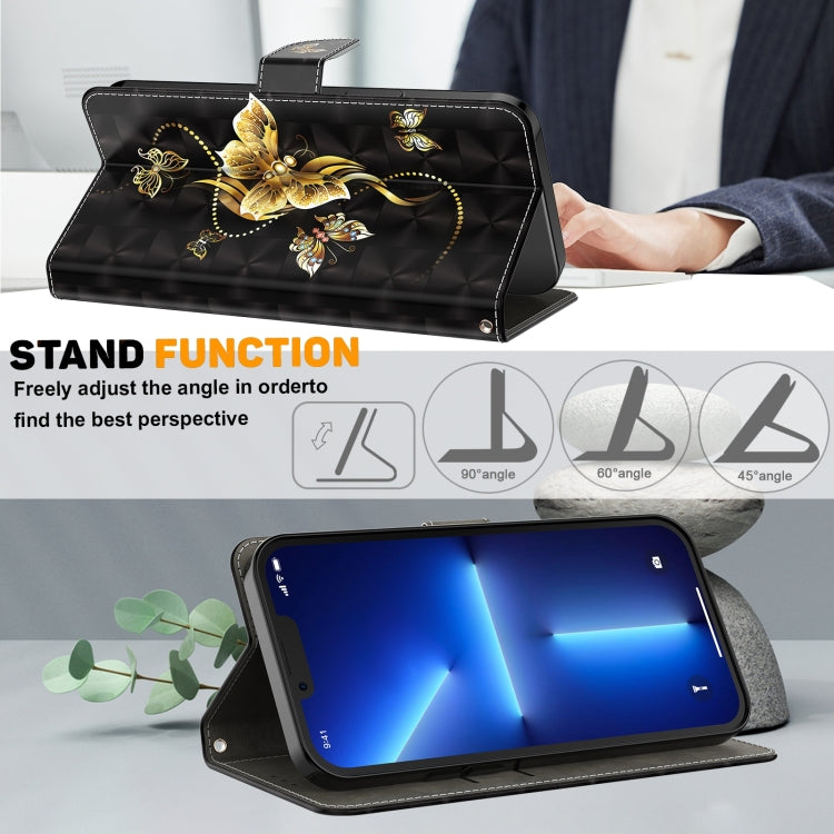 For Samsung Galaxy A24 4G 3D Painted Leather Phone Case(Golden Swallow Butterfly) - free shipping - PMC TechLife - Order now!