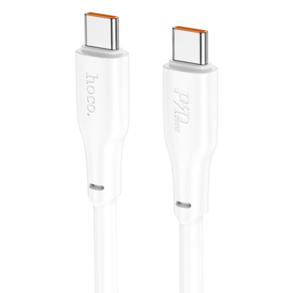 hoco X93 240W USB-C/Type-C to USB-C/Type-C Fast Charge Data Cable, Length:1m(White) - USB-C & Type-C Cable by hoco | Online Shopping South Africa | PMC Jewellery | Buy Now Pay Later Mobicred