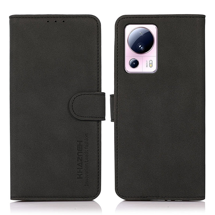 For Xiaomi 13 Lite / Civi 2 KHAZNEH Matte Texture Leather Phone Case(Black) - free shipping - PMC TechLife - Order now!