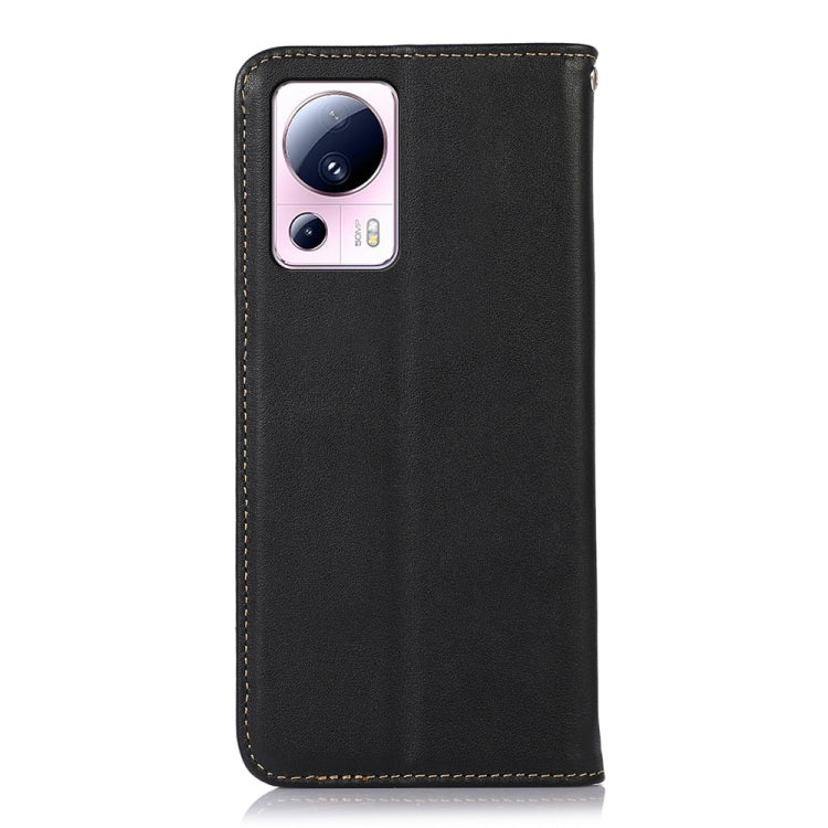For Xiaomi 13 Lite / Civi 2 KHAZNEH Nappa Top Layer Cowhide Leather Phone Case(Black) - 13 Lite Cases by PMC TechLife | Online Shopping South Africa | PMC TechLife