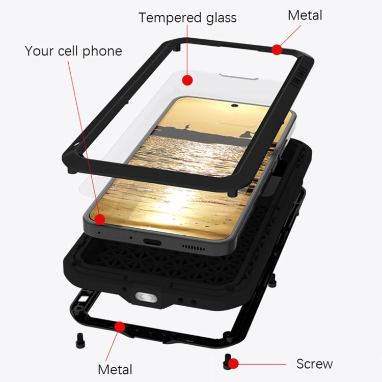 For Xiaomi 13 LOVE MEI Metal Shockproof Life Waterproof Dustproof Phone Case(Red) - free shipping - PMC TechLife - Order now!