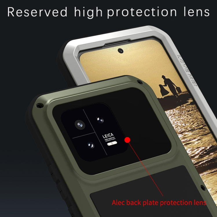 For Xiaomi 13 LOVE MEI Metal Shockproof Life Waterproof Dustproof Phone Case(Red) - free shipping - PMC TechLife - Order now!