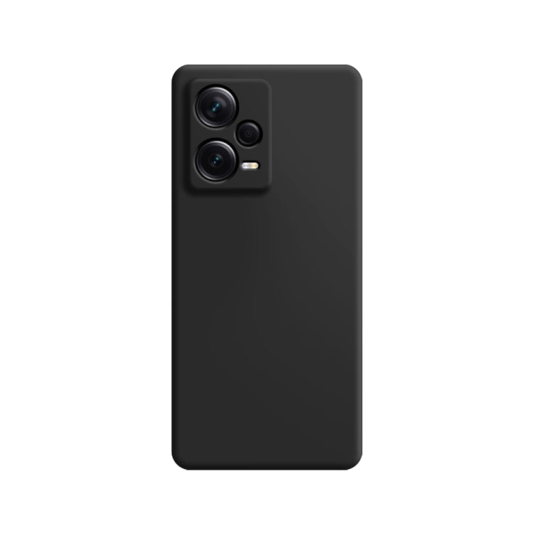 For Xiaomi Redmi Note 12 5G Global Imitation Liquid Silicone Phone Case(Black) - free shipping - PMC TechLife - Order now!