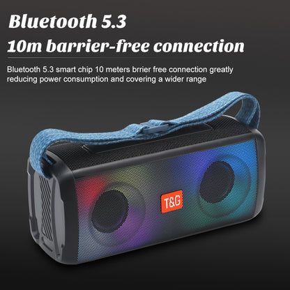 T&G TG345 Portable Outdoor Color LED Wireless Bluetooth Speaker(Gray) - Desktop Speaker by T&G | Online Shopping South Africa | PMC Jewellery