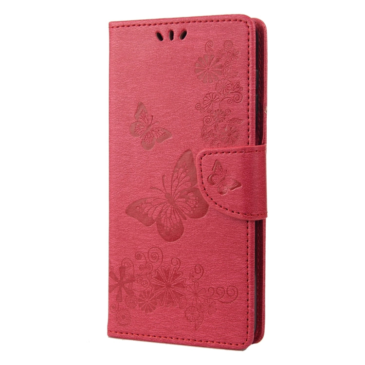For Xiaomi Redmi Note 12 5G Global / Poco X5 5G Butterfly Embossed Horizontal Flip Leather Phone Case(Red) - free shipping - PMC TechLife - Order now!