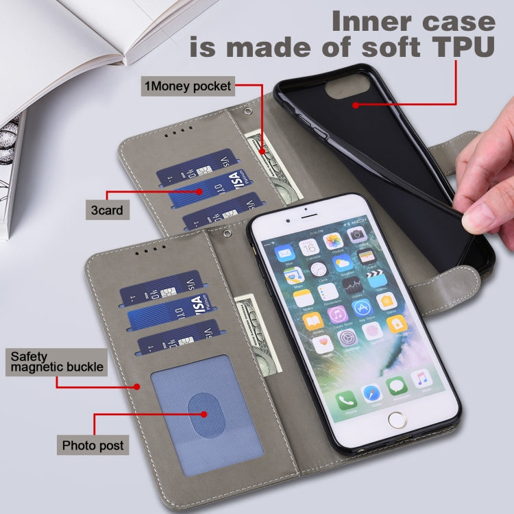 For Samsung Galaxy A54 5G Tree & Deer Pattern Pressed Printing Horizontal Flip Leather Phone Case(Grey) - free shipping - PMC TechLife - Order now!
