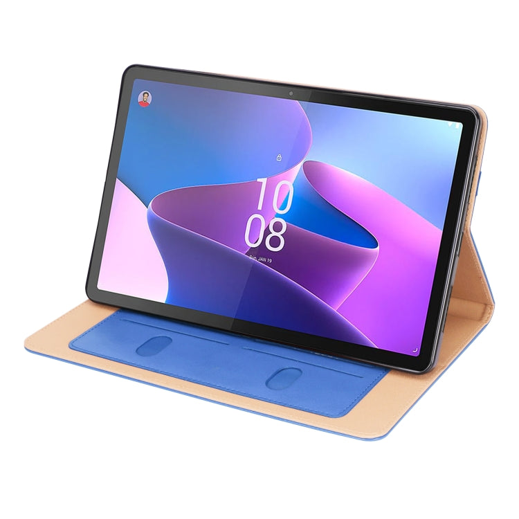 For Lenovo Tab P11 Pro Gen2 11.2 2022 TB132/138 Embossed Front Stand Leather Smart Tablet Case(Blue) - free shipping - PMC TechLife - Order now!