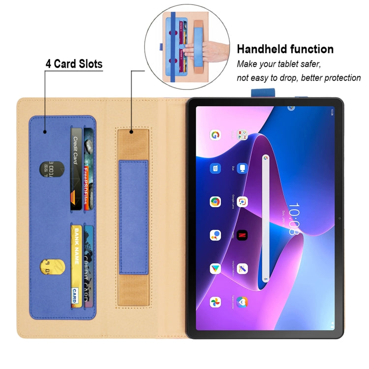 For Lenovo Tab P11 Pro Gen2 11.2 2022 TB132/138 Embossed Front Stand Leather Smart Tablet Case(Blue) - free shipping - PMC TechLife - Order now!