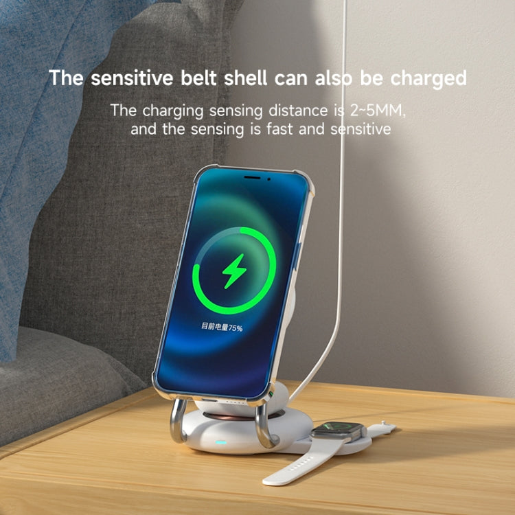 N21 15W 3 in 1 Transparent Magnetic Wireless Charger(Black) -  by PMC TechLife | Online Shopping South Africa | PMC TechLife