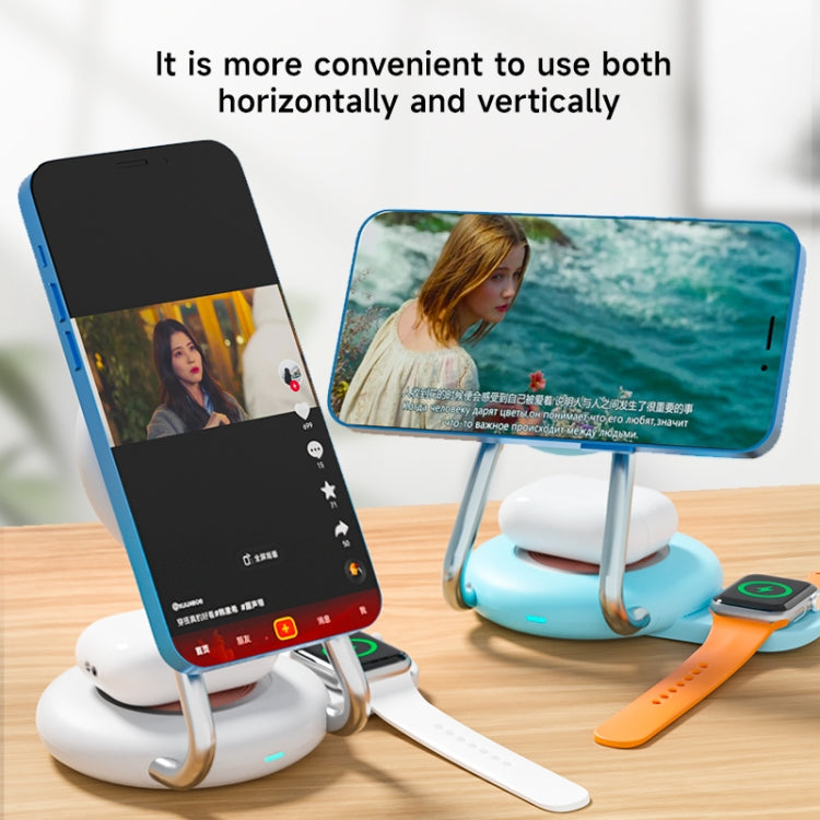 N21 15W 3 in 1 Transparent Magnetic Wireless Charger(Orange) -  by PMC TechLife | Online Shopping South Africa | PMC TechLife