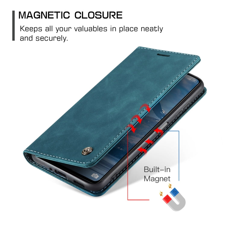 For Xiaomi Redmi Note 12 5G / Poco X5 CaseMe 013 Multifunctional Horizontal Flip Leather Phone Case(Blue) - free shipping - PMC TechLife - Order now!