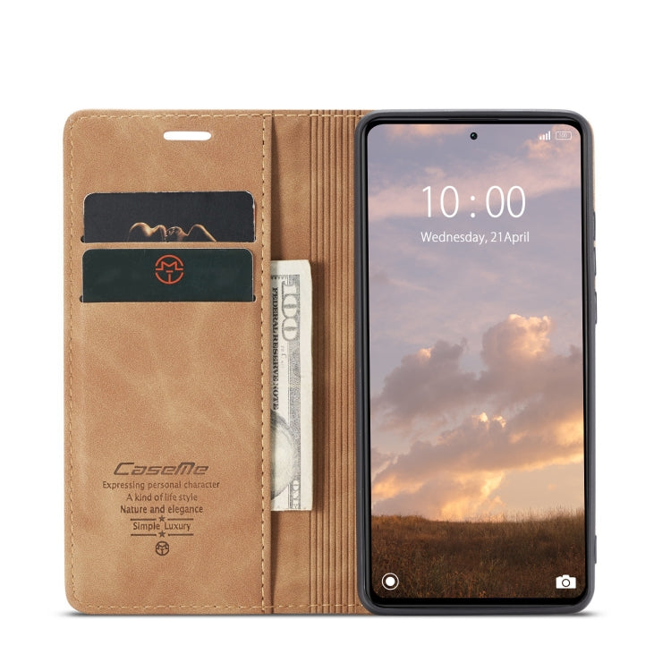 For Xiaomi Redmi Note 12 Pro 5G / Poco X5 Pro CaseMe 013 Multifunctional Horizontal Flip Leather Phone Case(Brown) - free shipping - PMC TechLife - Order now!