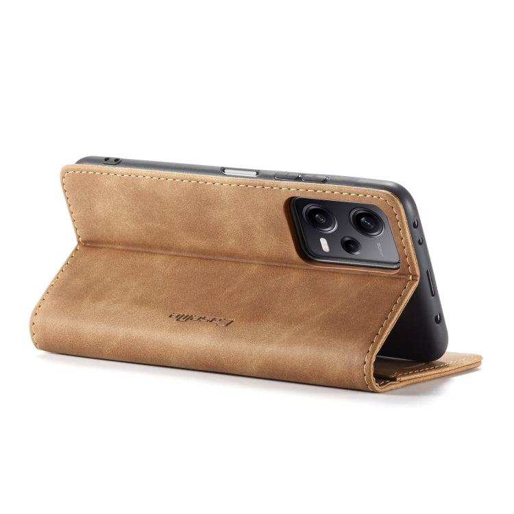 For Xiaomi Redmi Note 12 Pro 5G / Poco X5 Pro CaseMe 013 Multifunctional Horizontal Flip Leather Phone Case(Brown) - free shipping - PMC TechLife - Order now!