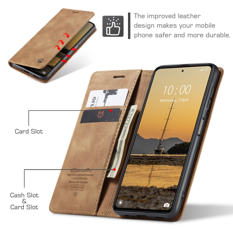 For Xiaomi Redmi Note 12 Pro 5G / Poco X5 Pro CaseMe 013 Multifunctional Horizontal Flip Leather Phone Case(Brown) - free shipping - PMC TechLife - Order now!