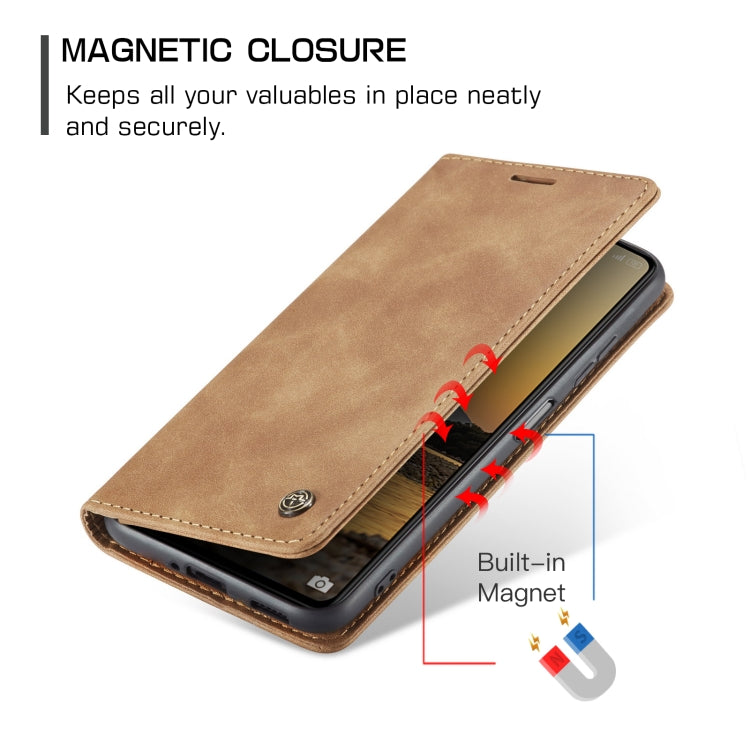 For Xiaomi Redmi Note 12 Pro 5G / Poco X5 Pro CaseMe 013 Multifunctional Horizontal Flip Leather Phone Case(Brown) - free shipping - PMC TechLife - Order now!
