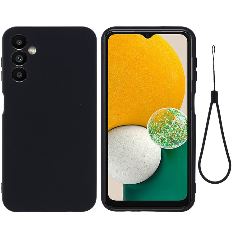 For Samsung Galaxy A14 4G Pure Color Liquid Silicone Shockproof Phone Case(Black) - free shipping - PMC TechLife - Order now!