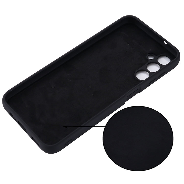 For Samsung Galaxy A14 4G Pure Color Liquid Silicone Shockproof Phone Case(Black) - free shipping - PMC TechLife - Order now!