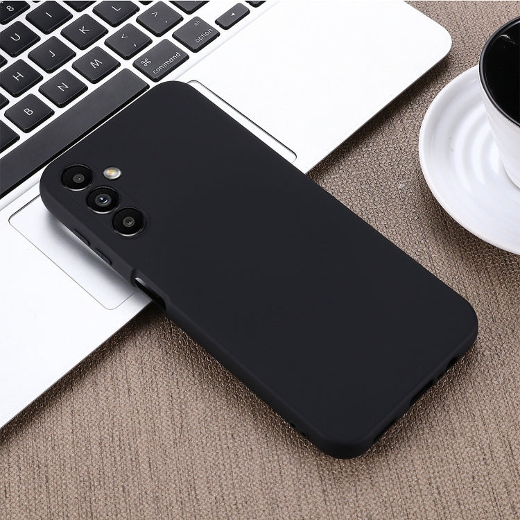 For Samsung Galaxy A14 4G Pure Color Liquid Silicone Shockproof Phone Case(Black) - free shipping - PMC TechLife - Order now!