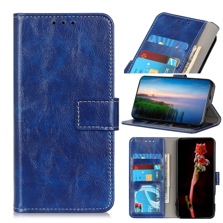 For Sony Xperia 1 V Retro Crazy Horse Texture Horizontal Flip Leather Phone Case(Blue) - free shipping - PMC TechLife - Order now!
