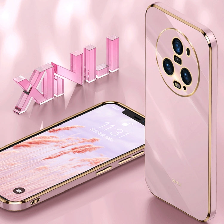 For Honor Magic5 Pro 5G XINLI Straight Edge 6D Electroplate TPU Phone Case(Cherry Purple) - free shipping - PMC TechLife - Order now!