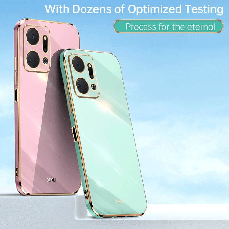 For Honor X7a 2023 XINLI Straight Edge 6D Electroplate TPU Phone Case(Black) - free shipping - PMC TechLife - Order now!