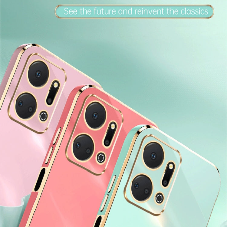 For Honor X7a 2023 XINLI Straight Edge 6D Electroplate TPU Phone Case(Black) - free shipping - PMC TechLife - Order now!