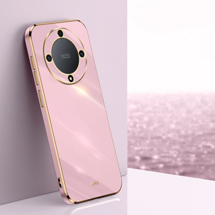 For Honor X9a 5G XINLI Straight Edge 6D Electroplate TPU Phone Case(Cherry Purple) - free shipping - PMC TechLife - Order now!