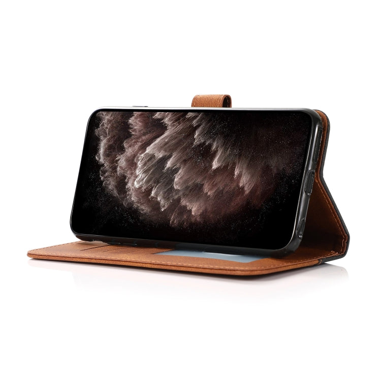 For Nokia 6.2 / 7.2 Dual-color Stitching Leather Phone Case(Black Brown) - free shipping - PMC TechLife - Order now!