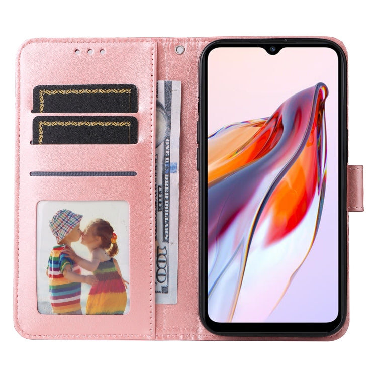 For Xiaomi Redmi 11A 4G/12C Embossed Sunflower Leather Phone Case(Rose Gold) - free shipping - PMC TechLife - Order now!