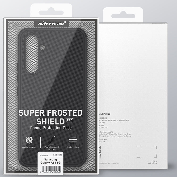 For Samsung Galaxy A54 5G NILLKIN Super Frosted Shield Pro PC + TPU Phone Case(Blue) - Galaxy Phone Cases by NILLKIN | Online Shopping South Africa | PMC Jewellery